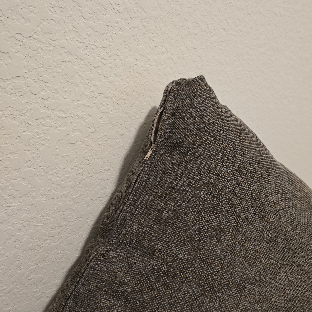 Free Shipping. 20in; Cozy Brown Accent Pillow - Picture 3 of 4